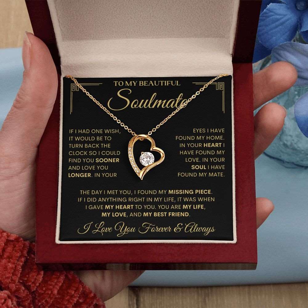 To My Beautiful Soulmate | Find You Sooner | Forever Love Necklace