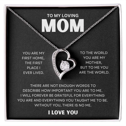 Mom, You Are My World - Love Necklace