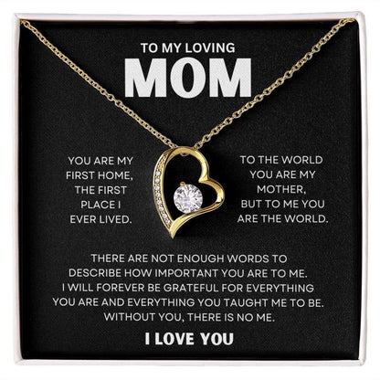 Mom, You Are My World - Love Necklace