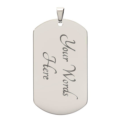 To My Son | I Will Protect You | Dog Tag