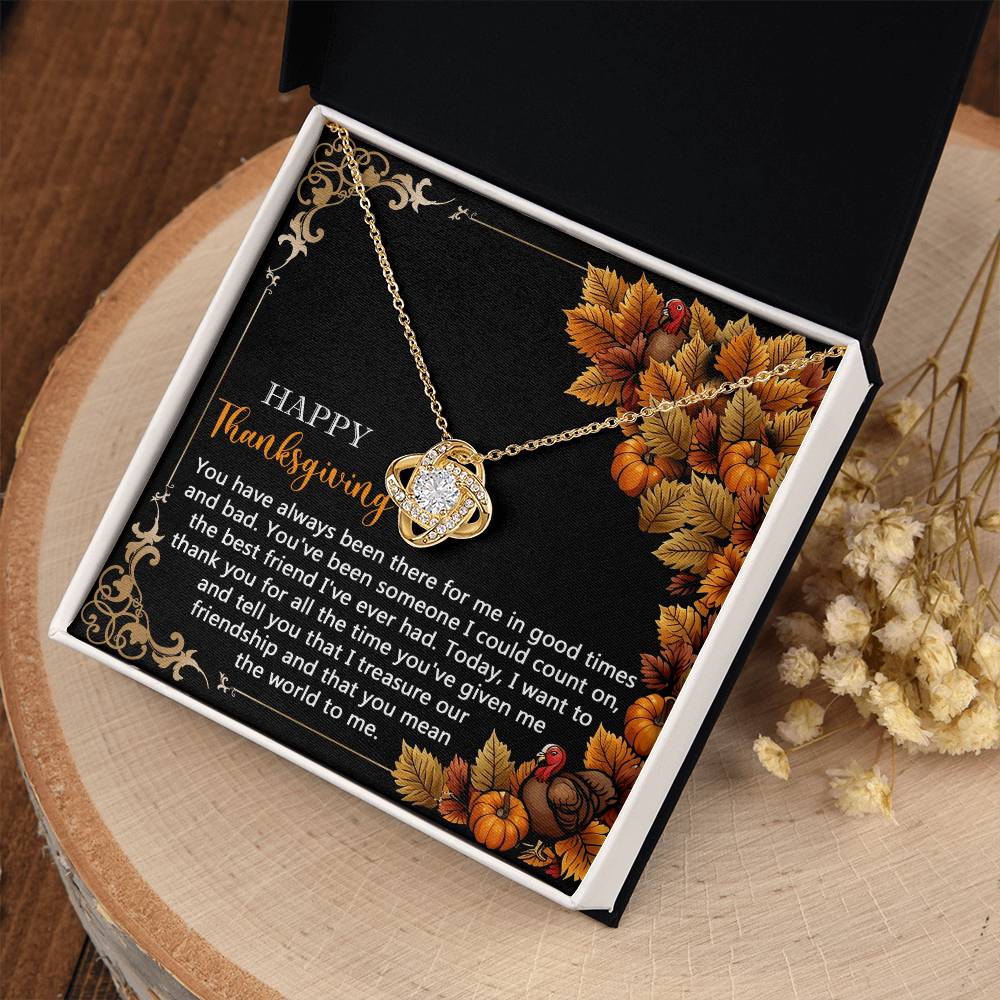 Happ Thankgiving - You Have Always Been There Necklace Love Knot