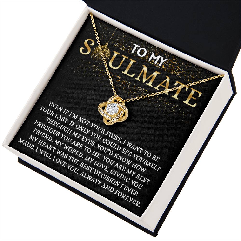 To My Soumate - See Yourself Necklace Love Knot