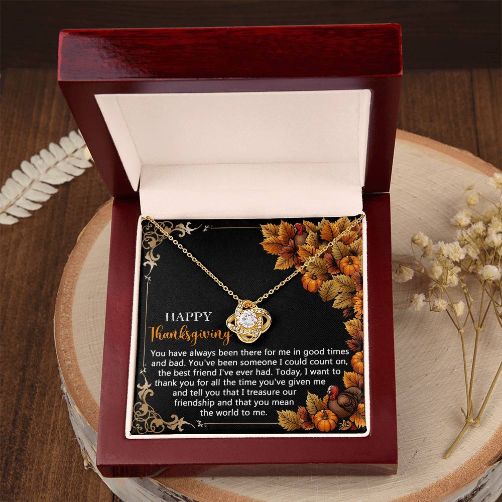 Happ Thankgiving - You Have Always Been There Necklace Love Knot