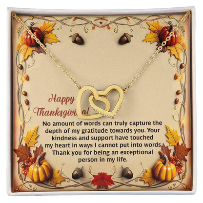 Happ Thankgiving - No Amount Of Words Can Truly Interlocking Hearts