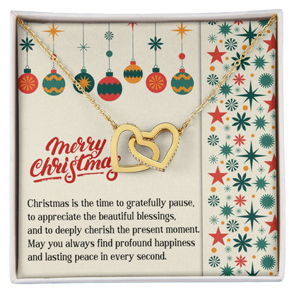 Merry Christmas - Is The Time To Gratefully Pause Interlocking Hearts