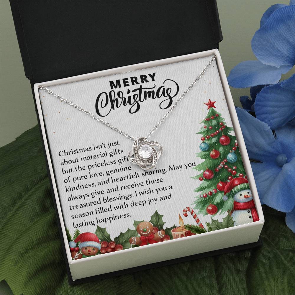 Merry Christmas - Necklace Love Knot