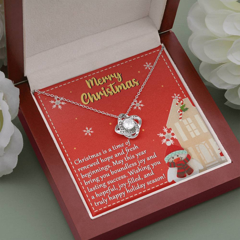 Merry Christmas - My Love For You Necklace Love Knot