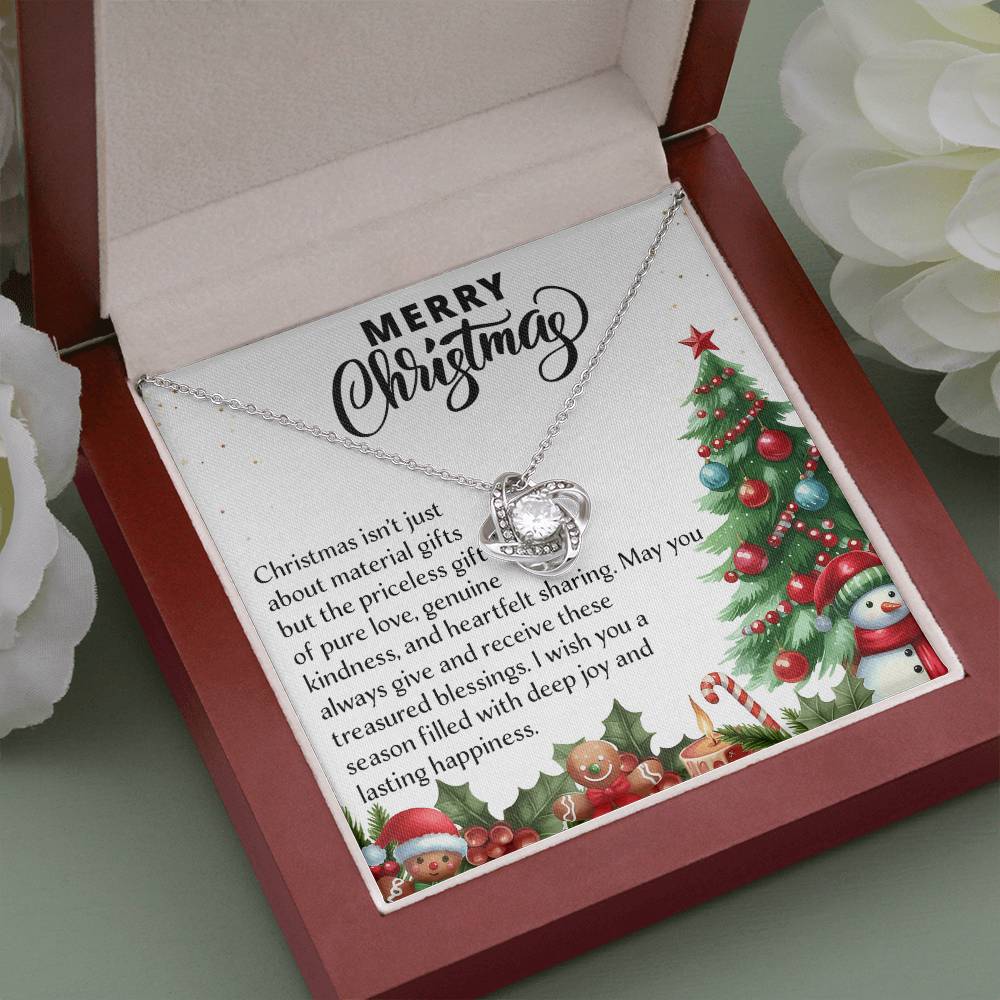 Merry Christmas - Necklace Love Knot