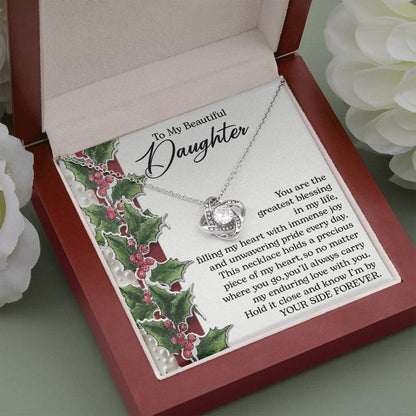 Daughter - Greatest Gift Necklace Love Knot