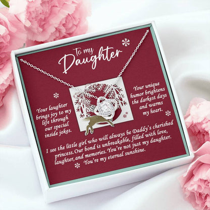 To My Daughter - Your Laughter Brings Joy To My Necklace Love Knot